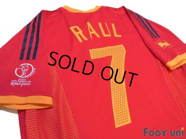 Photo3: Spain 2002 Home Shirt #7 Raul (3)