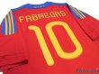 Photo4: Spain 2011 Shirt Home #10  Fabregas FIFA World Champions 2010 Patch (4)