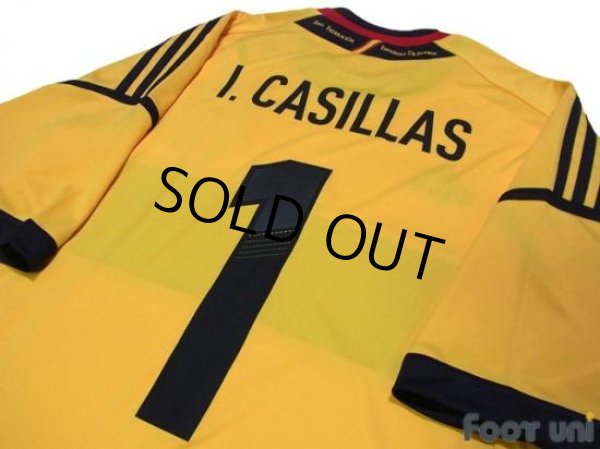Photo3: Spain 2012 GK Shirt #1 Casillas (3)