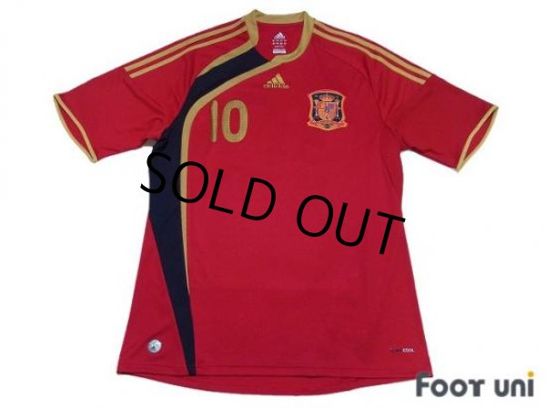 Photo1: Spain 2009 Home Shirt #10 Fabregas (1)