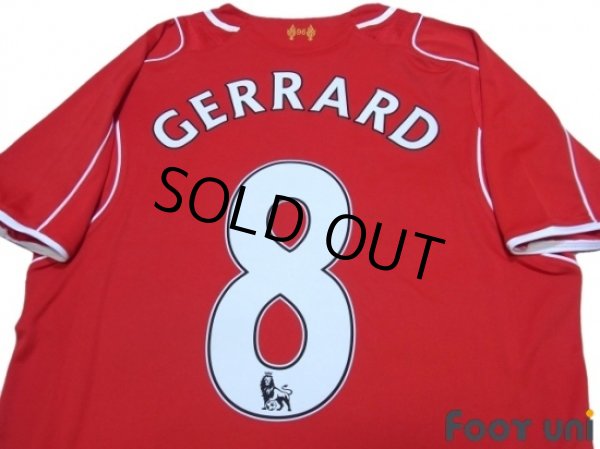 Photo4: Liverpool 2014-2015 Home Shirt #8 Gerrard (4)