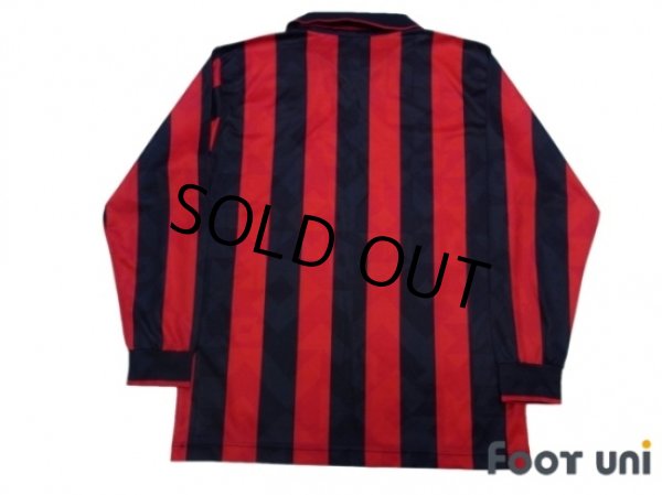 Photo2: AC Milan 1994-1995 Home Long Sleeve Shirt (2)