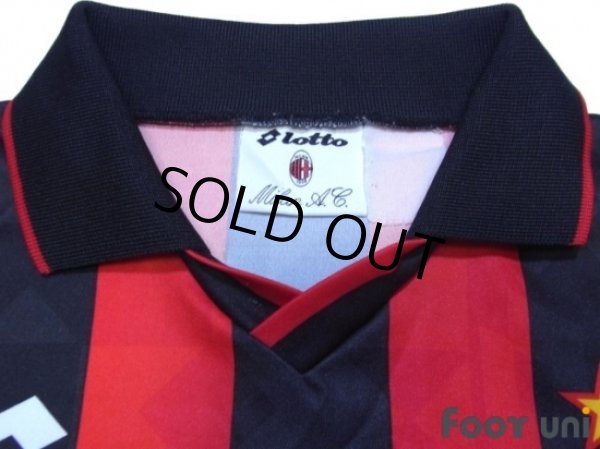 Photo4: AC Milan 1994-1995 Home Long Sleeve Shirt (4)
