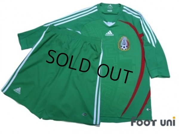 Photo1: Mexico 2008-2009 Home Shirt and Shorts Set (1)