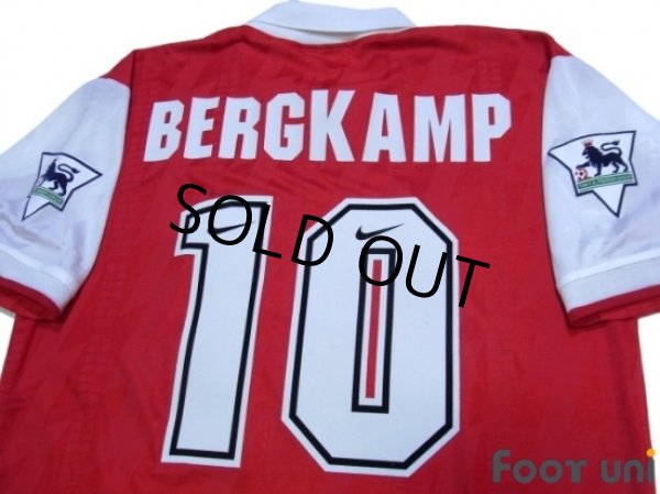 Photo4: Arsenal 1994-1996 Home Shirt #10 Bergkamp The F.A. Premier League Patch/Badge (4)