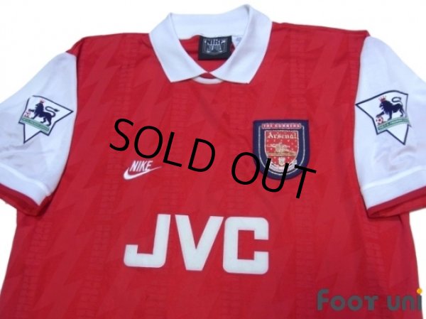 Photo3: Arsenal 1994-1996 Home Shirt #10 Bergkamp The F.A. Premier League Patch/Badge (3)