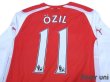 Photo4: Arsenal 2014-2015 Home Long Sleeve Shirt #11 Ozil (4)