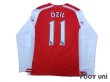 Photo2: Arsenal 2014-2015 Home Long Sleeve Shirt #11 Ozil (2)