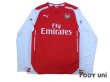 Photo1: Arsenal 2014-2015 Home Long Sleeve Shirt #11 Ozil (1)