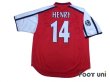 Photo2: Arsenal 2000-2002 Home Shirt #14 Henry Champions League Patch/Badge (2)