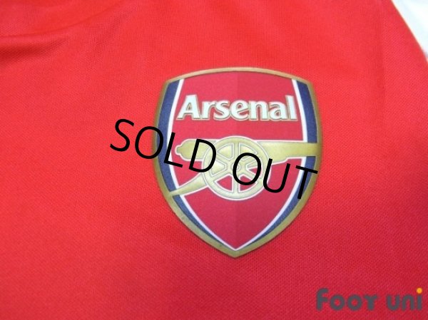 Photo6: Arsenal 2014-2015 Home Long Sleeve Shirt #11 Ozil (6)