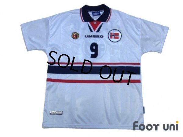 Photo1: Norway 1998 Away Shirt #9 Tore André Flo (1)