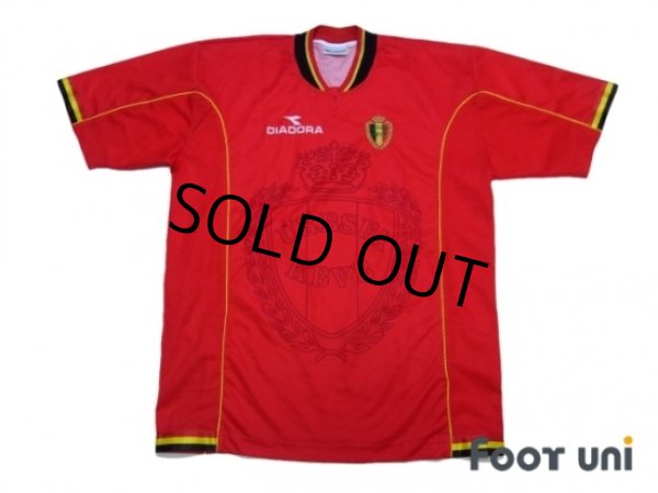 Photo1: Belgium 1998 Home Shirt (1)