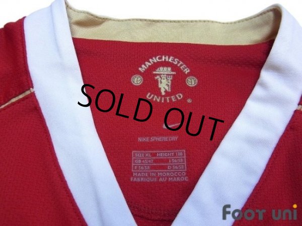 Photo5: Manchester United 2006-2007 Home Long Sleeve Shirt #7 Ronaldo Premier League Patch (5)