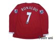 Photo2: Manchester United 2006-2007 Home Long Sleeve Shirt #7 Ronaldo Premier League Patch (2)