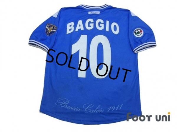 Photo2: Brescia 2000-2001 Home Shirt #10 Baggio Lega Calcio Patch / Badge (2)