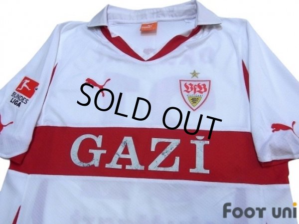 Photo3: VfB Stuttgart 2010-2011 Home Shirt #31 Okazaki Bundesliga Patch (3)