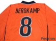 Photo4: Netherlands 1998 Home Authentic Long Sleeve Shirt #8 Bergkamp w/tags (4)