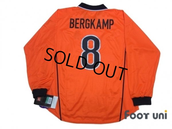 Photo2: Netherlands 1998 Home Authentic Long Sleeve Shirt #8 Bergkamp w/tags (2)
