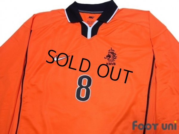 Photo3: Netherlands 1998 Home Authentic Long Sleeve Shirt #8 Bergkamp w/tags (3)