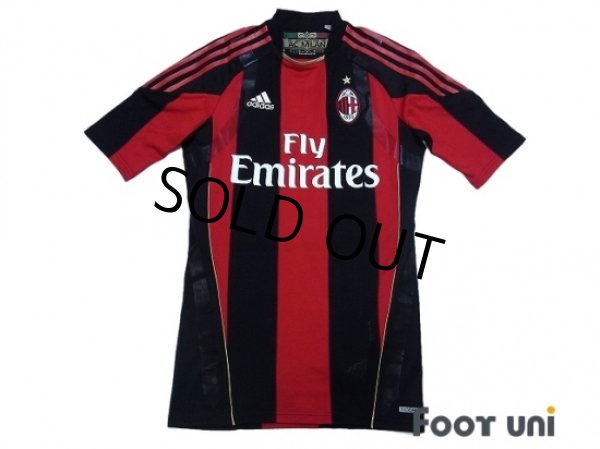 Photo1: AC Milan 2010-2011 Home Authentic Techfit Shirt #9 Inzaghi (1)