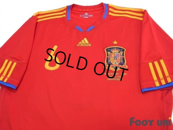 Photo3: Spain 2010 Home Shirt #6 A.Iniesta (3)