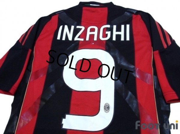 Photo4: AC Milan 2010-2011 Home Authentic Techfit Shirt #9 Inzaghi (4)