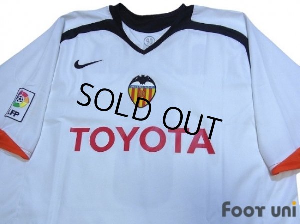 Photo3: Valencia 2005-2006 Home Shirt #6 Albelda LFP Patch/Badge (3)