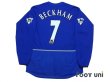 Photo2: Manchester United 2002-2003 3RD Long Sleeve Shirt #7 Beckham Premier League Patch/Badge (2)