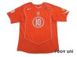 Photo1: Netherlands Euro 2004 Home Shirt #10 v.Nistelrooy UEFA Euro 2004 Patch/Badge UEFA Fair Play Patch/Badge (1)