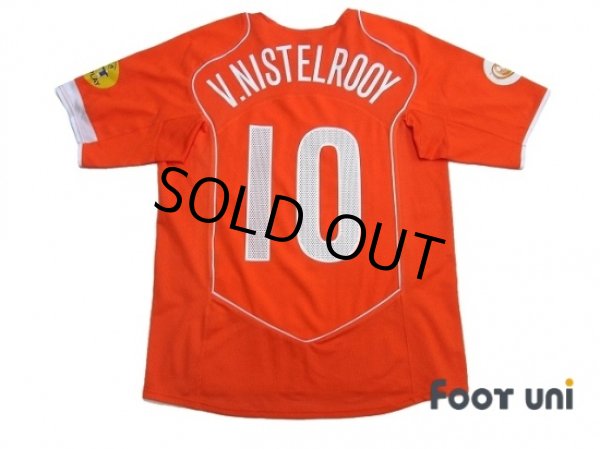Photo2: Netherlands Euro 2004 Home Shirt #10 v.Nistelrooy UEFA Euro 2004 Patch/Badge UEFA Fair Play Patch/Badge (2)