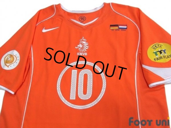 Photo3: Netherlands Euro 2004 Home Shirt #10 v.Nistelrooy UEFA Euro 2004 Patch/Badge UEFA Fair Play Patch/Badge (3)