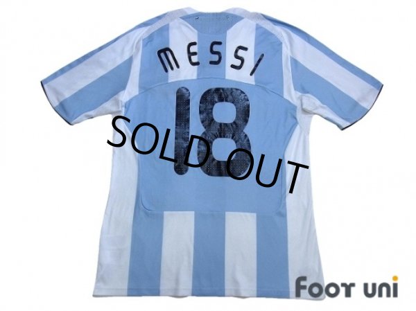 Photo2: Argentina 2008 Home Shirt #18 Messi (2)