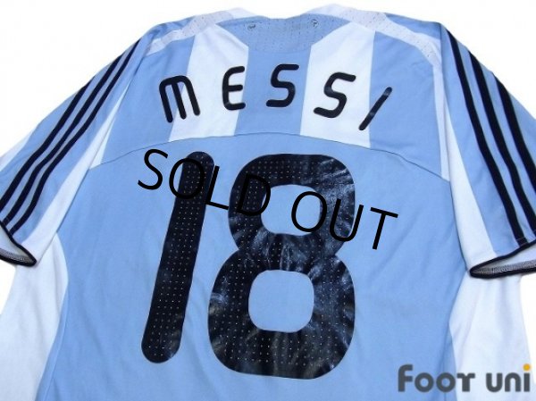 Photo4: Argentina 2008 Home Shirt #18 Messi (4)