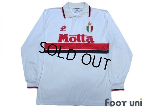 Photo1: AC Milan 1993-1994 Away L/S Shirt Scudetto Patch/Badge (1)