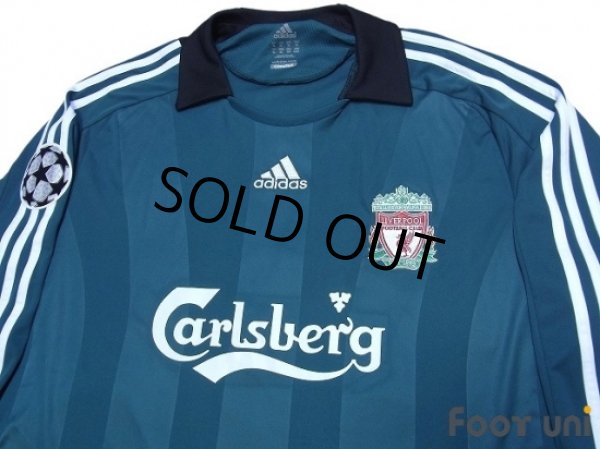 Photo3: Liverpool 2008-2009 3RD Long Sleeve Shirt #9 Torres Champions League Patch/Badge w/tags (3)
