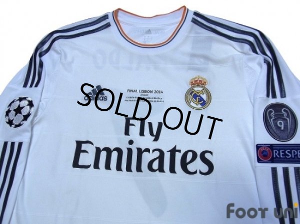 Photo3: Real Madrid 2013-2014 Home L/S Shirt #9 Ronaldo w/tags (3)