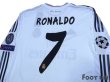 Photo4: Real Madrid 2013-2014 Home L/S Shirt #9 Ronaldo w/tags (4)