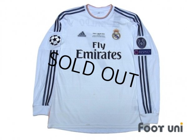 Photo1: Real Madrid 2013-2014 Home L/S Shirt #9 Ronaldo w/tags (1)