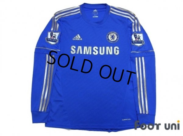 Photo1: Chelsea 2012-2013 Home Long Sleeve Shirt #10 Mata BARCLAYS PREMIER LEAGUE Patch/Badge (1)