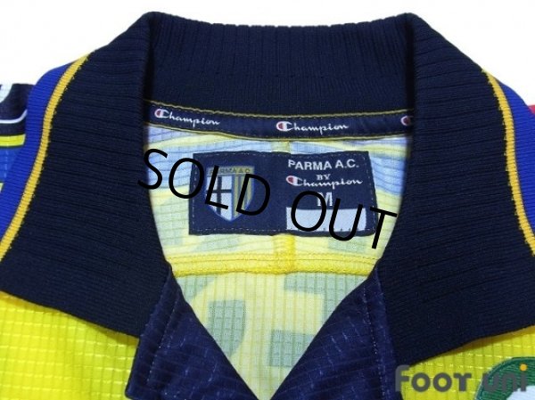 Photo5: Parma 1999-2000 Home Shirt  #9 Crespo Lega Calcio Patch/Badge (5)