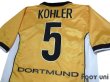 Photo4: Borussia Dortmund 1998-2000 Home Shirt #5 Kohler (4)