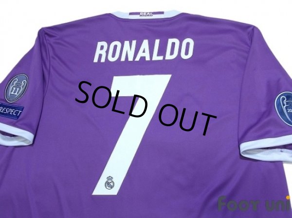 Photo4: Real Madrid 2016-2017 Away Shirt #7 Ronaldo w/tags (4)