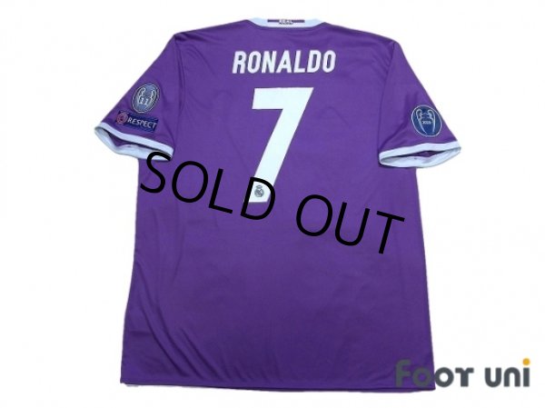 Photo2: Real Madrid 2016-2017 Away Shirt #7 Ronaldo w/tags (2)