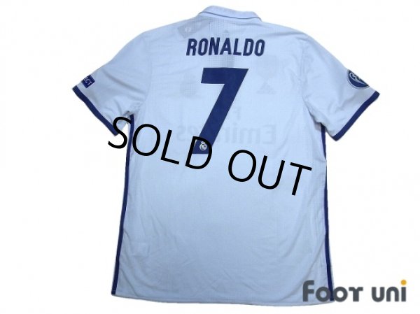 Photo2: Real Madrid 2016-2017 Home Authentic Shirt #7 Ronaldo w/tags (2)