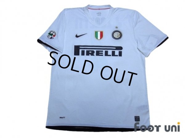 Photo1: Inter Milan 2008-2009 Away Shirt #4 J.Zanetti w/tags Lega Calcio Serie A Tim Patch/Badge Scudetto Patch/Badge (1)