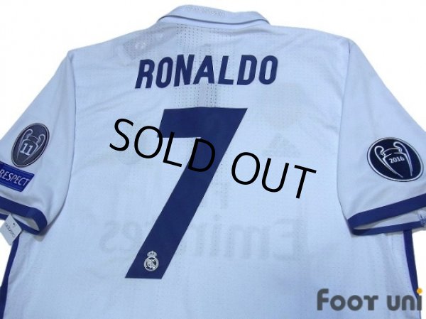 Photo4: Real Madrid 2016-2017 Home Authentic Shirt #7 Ronaldo w/tags (4)