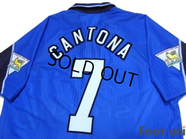 Photo4: Manchester United 1996-1998 3RD Shirt #7 Cantona Champion 1995-1996 The F.A. Premier League Patch/Badge (4)