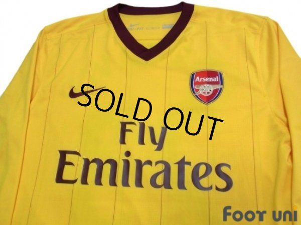 Photo3: Arsenal 2010-2011 Away Long Sleeve Shirt #23 Arshavin (3)