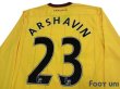 Photo4: Arsenal 2010-2011 Away Long Sleeve Shirt #23 Arshavin (4)